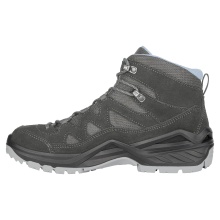 Lowa Wanderschuhe Sirkos Evo Mid GTX (wasserdicht) anthrazitgrau/eisblau Damen